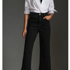 Pilcro The Skipper black high rise wide leg jeans size 27